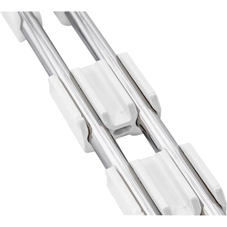 Lorell Stacking Chair Ganging Clips, White, Plastic, PK16 42955